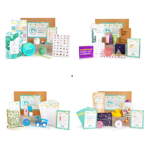 Pregnancy subscription boxes, 1st, 2nd, 3rd and 4th trimester gift boxes