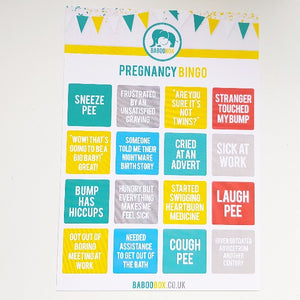 Pregnancy Bingo 1st trimester pregnancy gift box