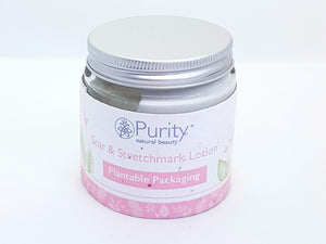 Purity stretchmark lotion as part of the first trimester pregnancy gift box